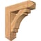 Ekena Millwork Merced Arts and Crafts Smooth Bracket w/ Offset Brace, Western Red Cedar, 7 1/2"W x 28"D x 28"H BKT0806X28X28MRC03SWR - alternate 1